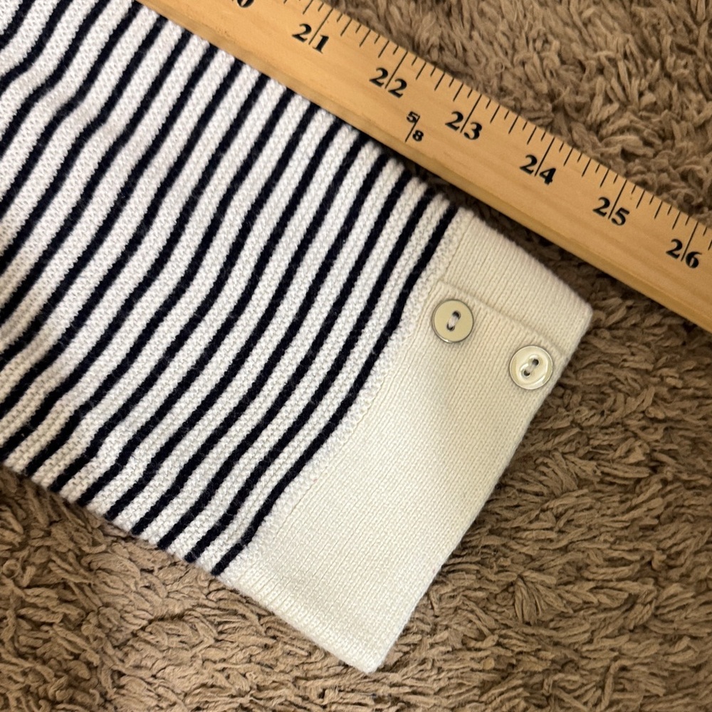 Talbots Plus Size Striped V-Neck Sweater size 2X Business Casual Preppy Fall - Picture 10 of 10